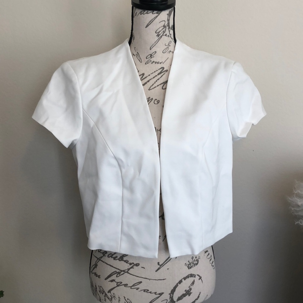 NWT City Chic bolero white size XS/14w